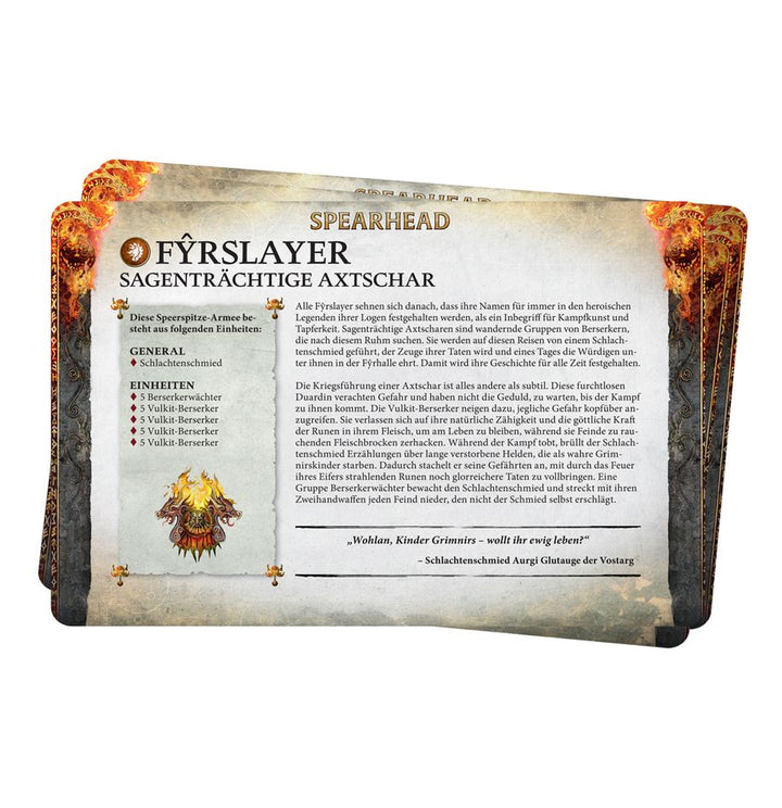 Fyreslayers Faction Set (DEU) (74-09) (4.0 Age of Sigmar)