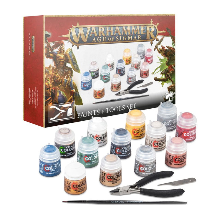 Warhammer Age of Sigmar: Paint + Tools Set (80-17) (Paints and Tools)