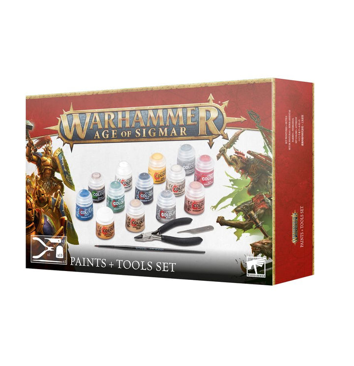 Warhammer Age of Sigmar: Paint + Tools Set (80-17) (Paints and Tools)