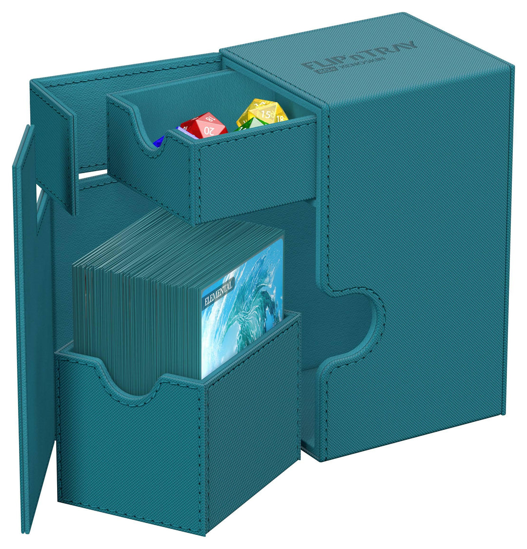 Ultimate Guard Flip`n`Tray 80+ XenoSkin Monocolor Petrolblau