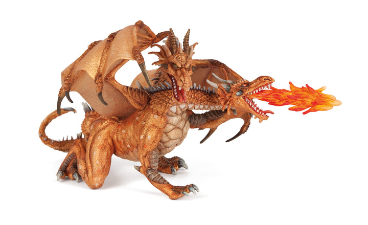Medieval - Fantasy : Two-Headed Dragon Gold 19.5 cm (36019)