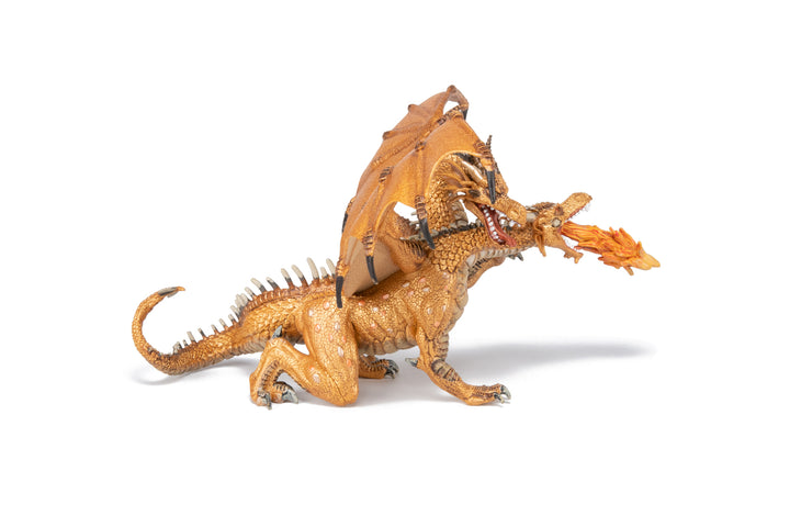 Medieval - Fantasy : Two-Headed Dragon Gold 19.5 cm (36019)
