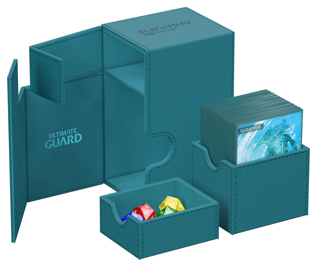 Ultimate Guard Flip`n`Tray 80+ XenoSkin Monocolor Petrolblau