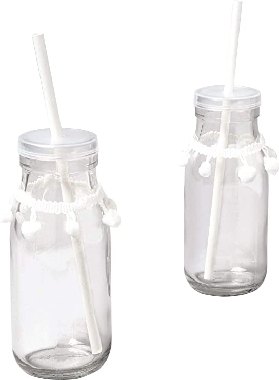 Paper Straws, white, approx. 19.7 cm long, Ø 6mm, 25 paper straws, eco-friendly, food-safe, for drinking, crafts and decorating