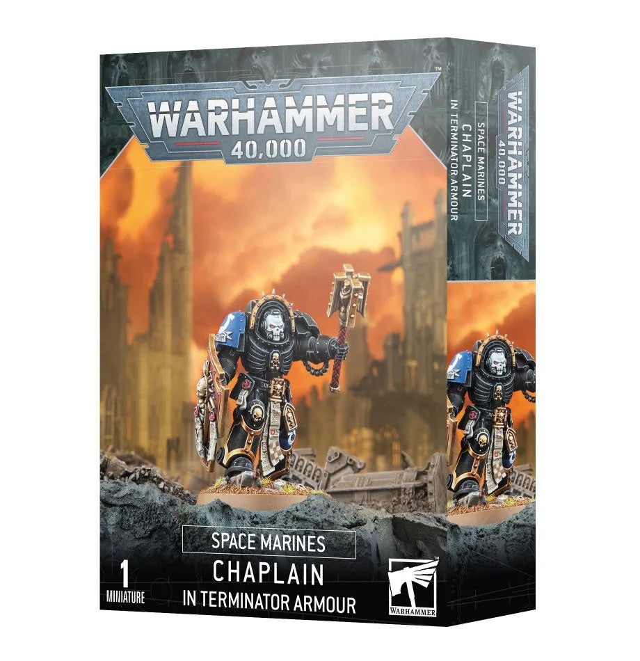 Space Marines : Chaplain in Terminator Armour (48-91) (Ordenspriester in Terminatorrüstung)