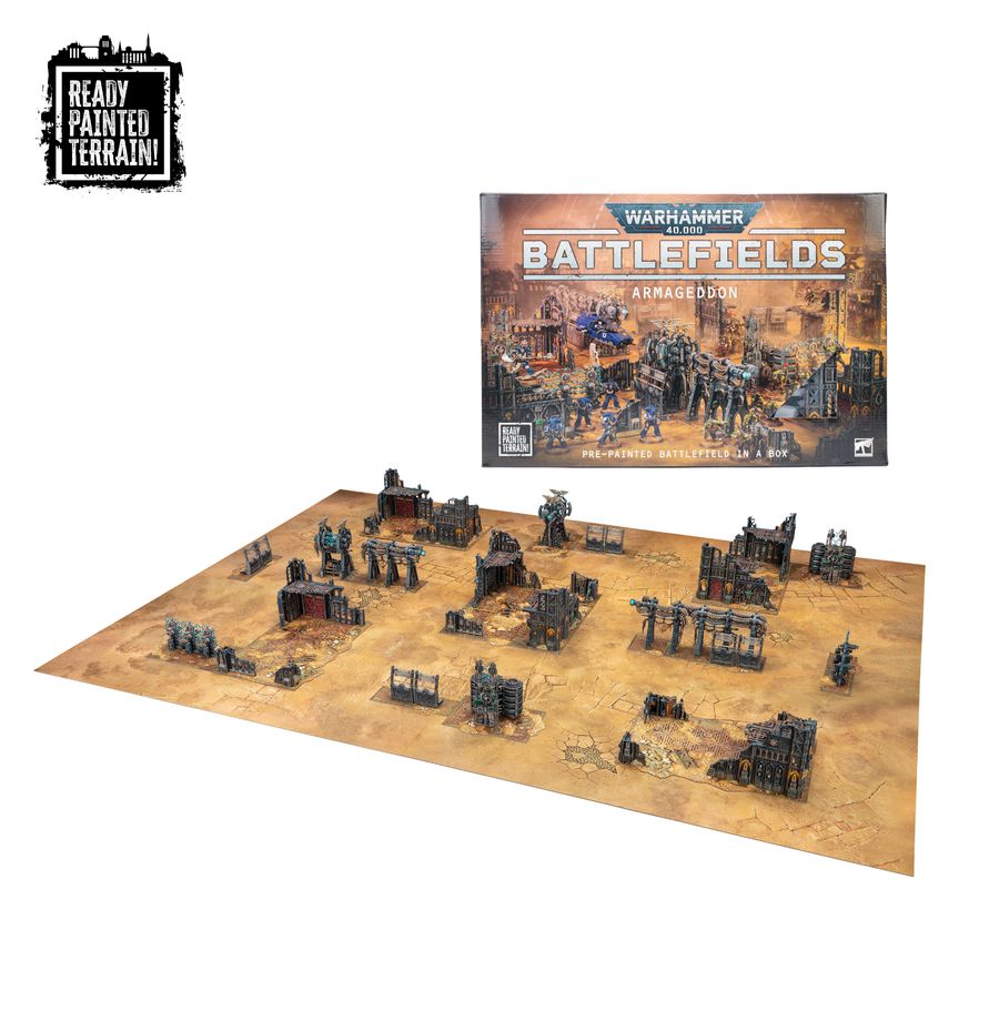 Battlefields: Armageddon – Pre Painted (40-70) (11 Edition - 2026) (Schlachtfelder: Armageddon – Bemaltes Gelände)