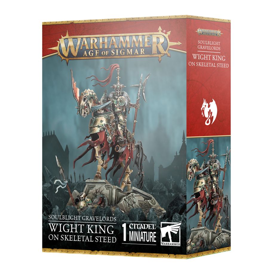 Soulblight Gravelords: Wight King/ Lord on Skeletal Steed (Mail Order) (Fluchfürst/ Fluchherrscher auf Skelettpferd)