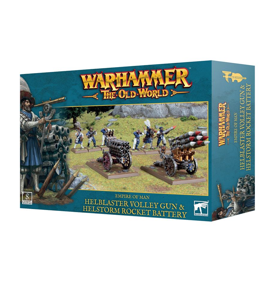 The Old World - Empire of Man: Helblaster Volley Gun &amp; Helstorm Rocket Battery (06-114) (Höllenfeuer-Salvenkanone und Höllensturm-Raketenlafette)