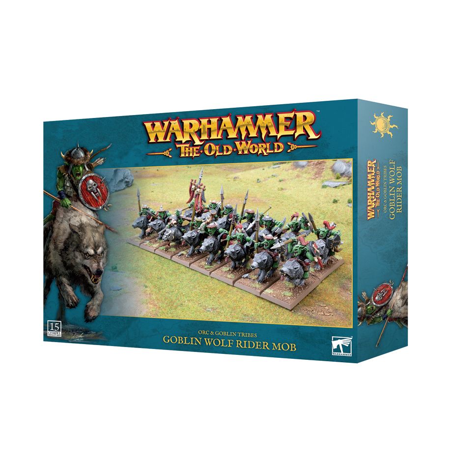 The Old World - Orc &amp; Goblin Tribes: Goblin Wolf Rider Mob (09-09) (Goblin-Wolfsreiter-Mob)