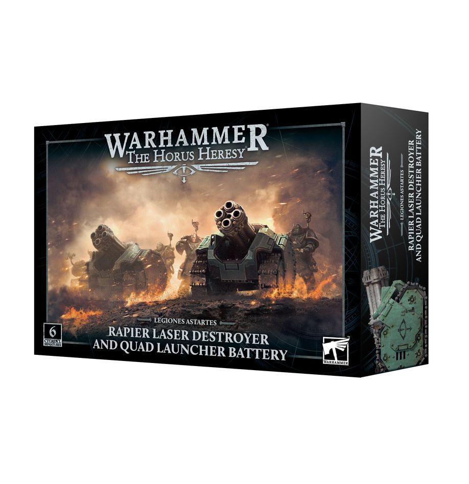 Horus Heresy - Legiones Asartes: Rapier Laser Destroyer and Quad Launcher Battery (31-104) (Rapier-Batterie mit Zerstörerlaser und Vierfachwerfer)