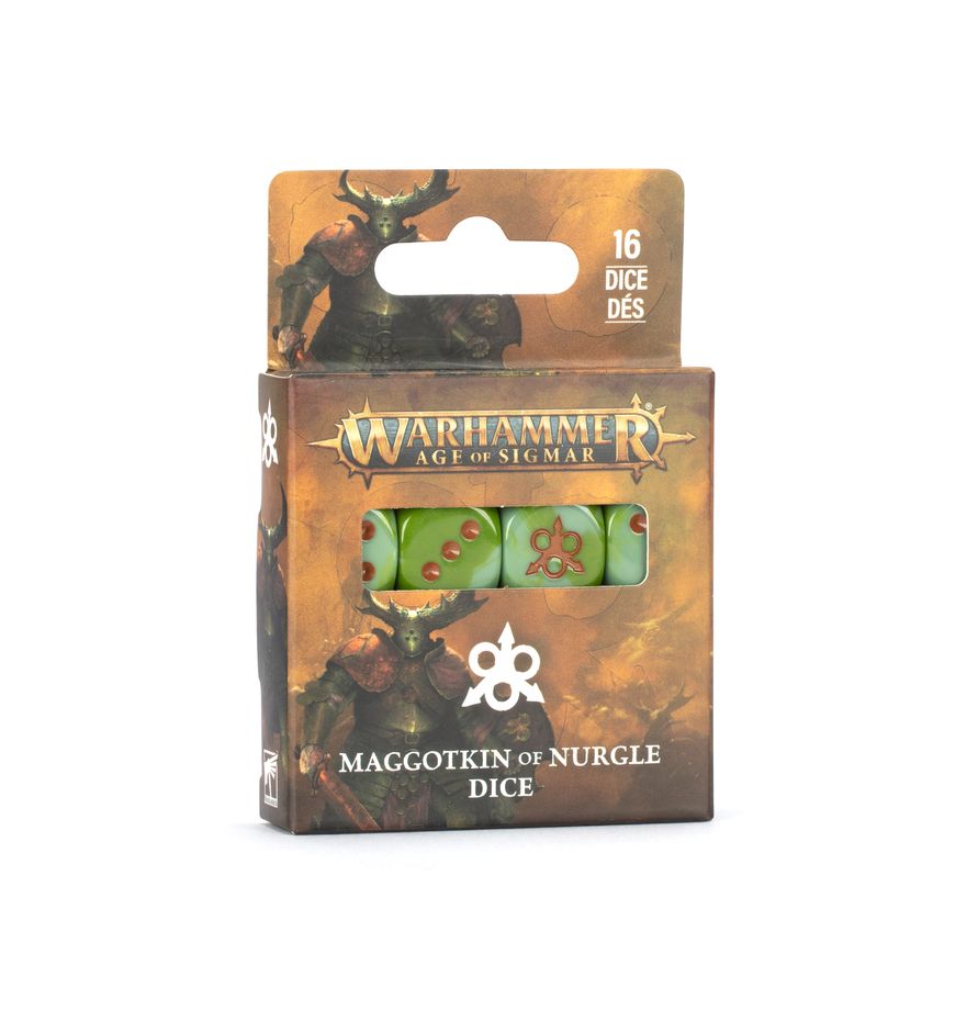 Maggotkin of Nurgle Dice (83-95) (Würfelset der Madensippe des Nurgle)