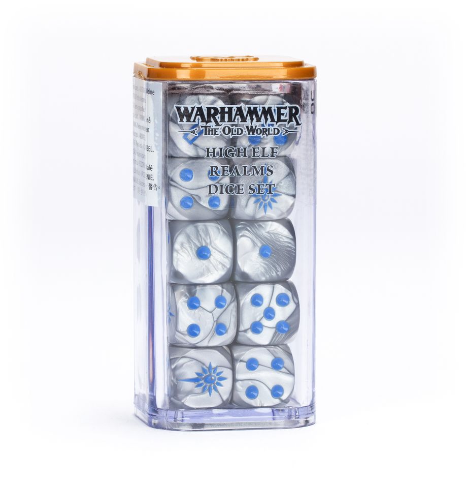 The Old World - High Elf Realms: Dice Set (13-03) (Würfelset der Hochelfen)