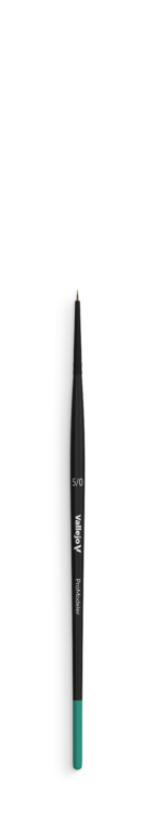 Vallejo - Pro Modeler - Natural Hair Round Brush - Size 5/0