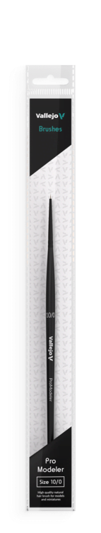 Vallejo - Pro Modeler - Natural Hair Round Brush - Size 10/0