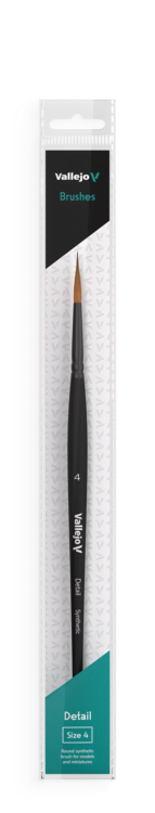 Vallejo - Detail - Round Synthetic Brush - Size 4