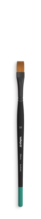 Vallejo - Effects - Flat Rectangular Synthetic Brush - Size 10
