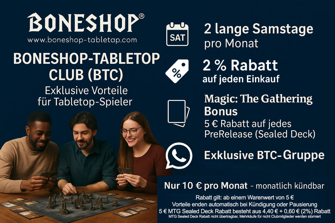 Boneshop-Tabletop Club (BTC) – Exclusive Club Membership