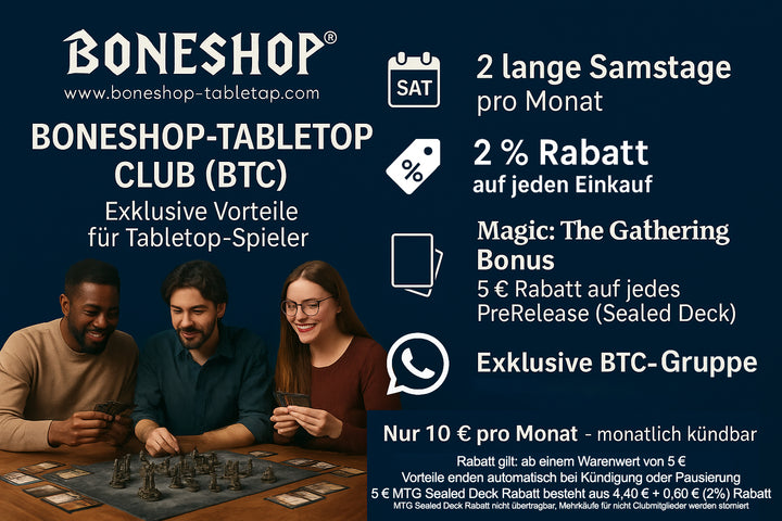 Boneshop-Tabletop Club (BTC) – Exclusive Club Membership