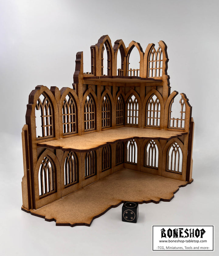 Tabletop Gebäude Gelände "Gotische Ruinen" - 28-35mm Wargames