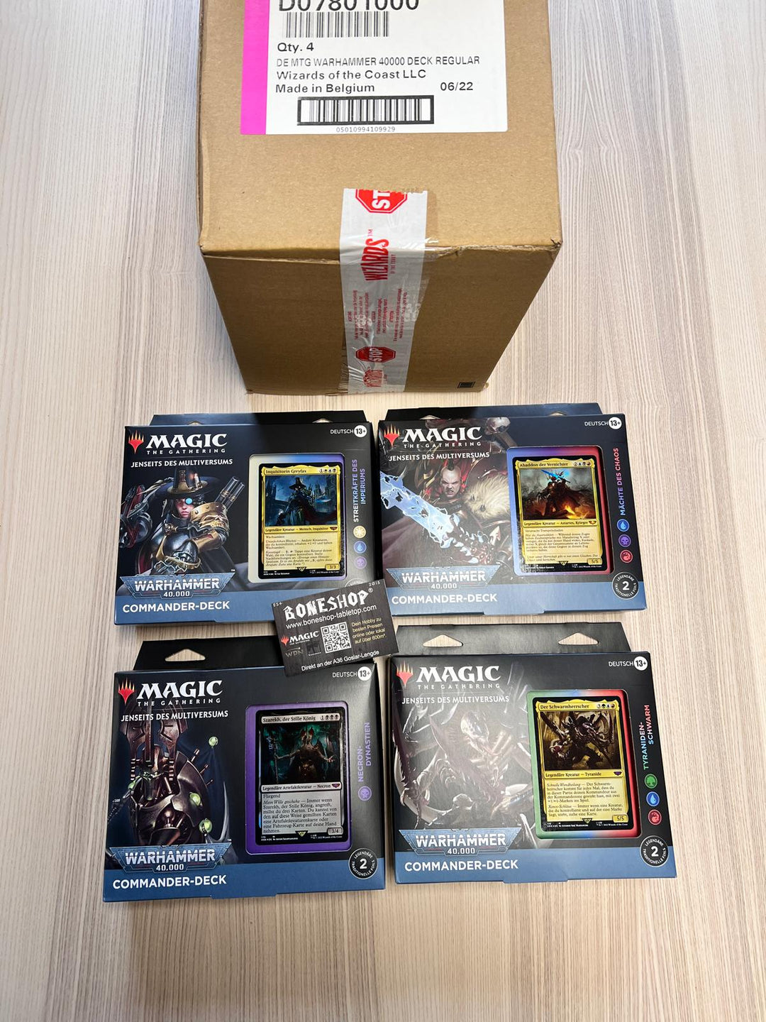 Rare German Decks - Jenseits des Multiversums: Warhammer 40.000: Deck Set (Sealed Decks + Original Set Karton)