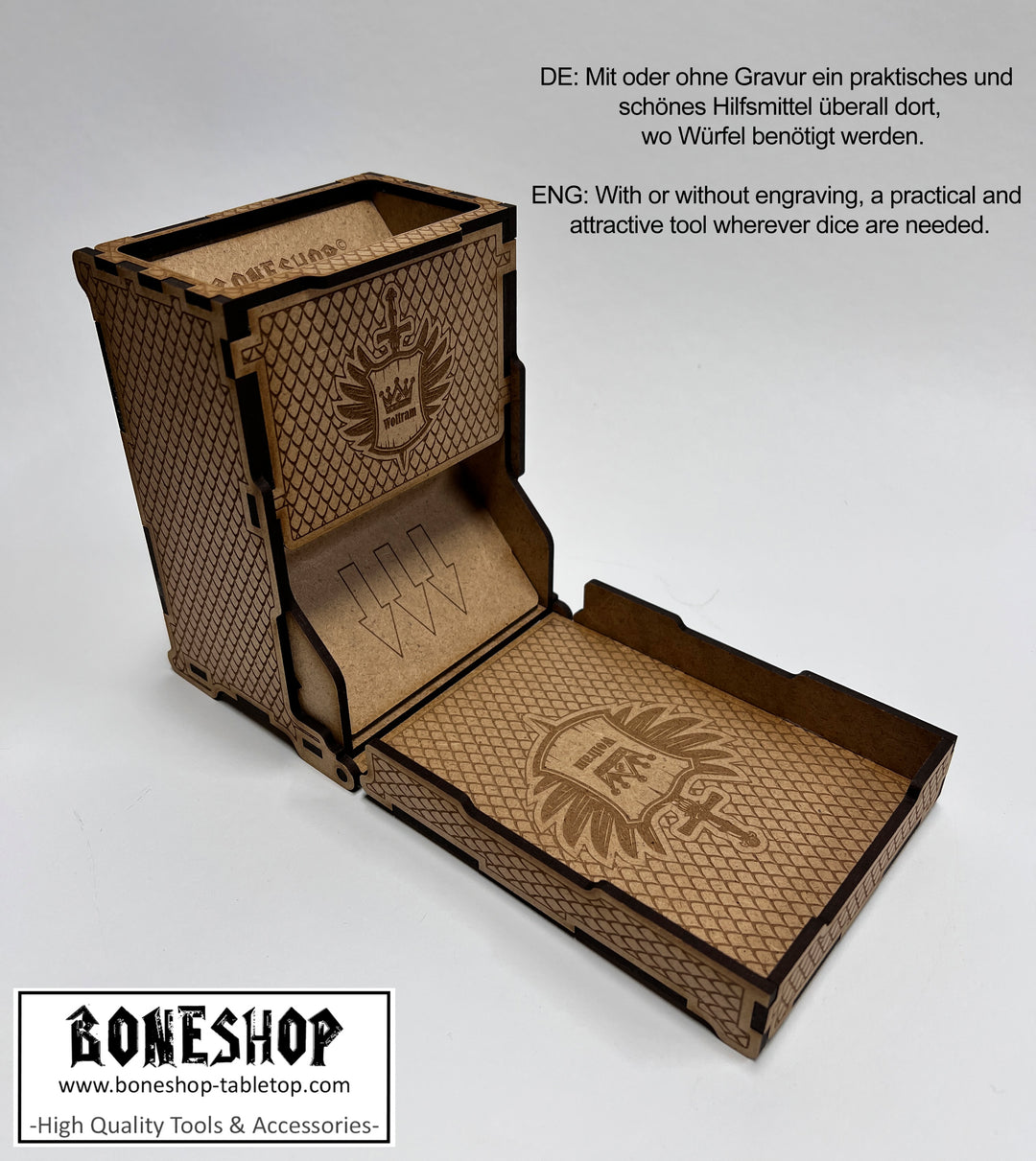 Foldable Dice Tower - Space-saving, Affordable, Customizable, and High-Quality