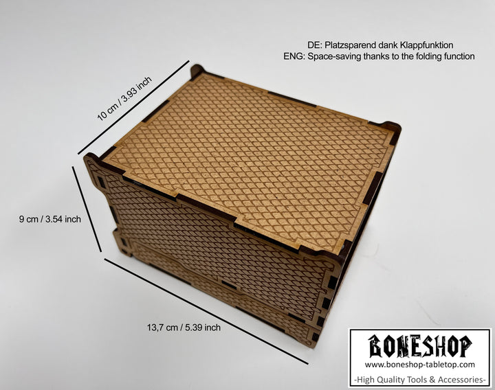 Foldable Dice Tower - Space-saving, Affordable, Customizable, and High-Quality