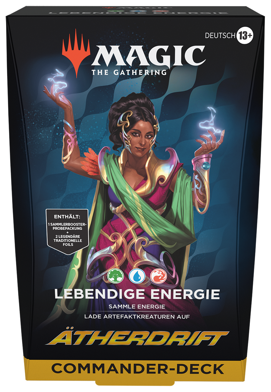 Etherdrift Commander Deck - Vivid Energy (incl. Collector Booster Sample Pack with 2 cards) - German