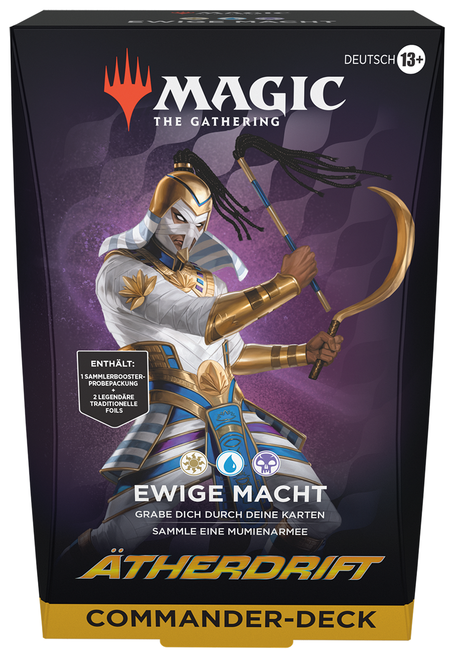 Aetherdrift - Commander Deck - Enduring Power (incl. Collector Booster Sample Pack with 2 Cards) - German
