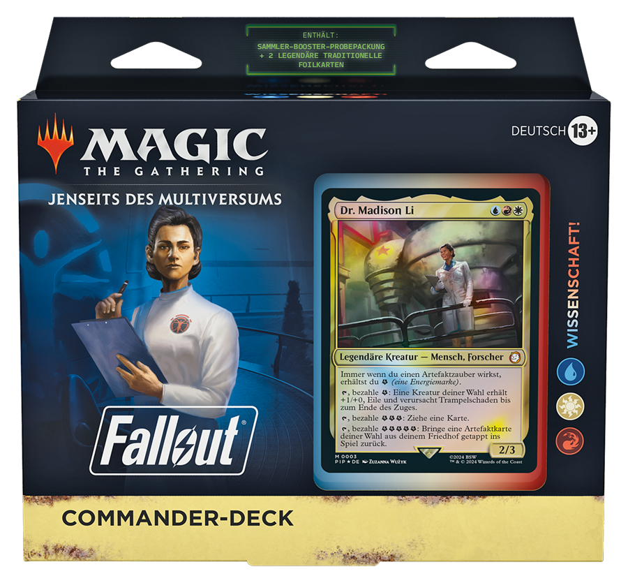 Universes Beyond: Fallout - Commander-Deck Wissenschaft! - deutsch