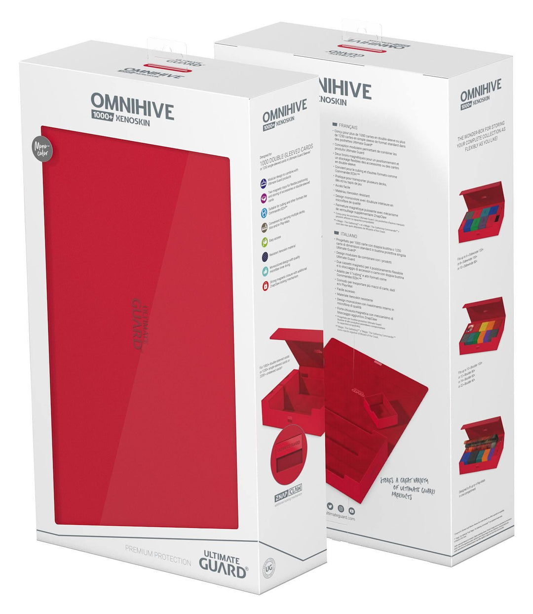 Ultimate Guard Omnihive 1000+ XenoSkin Rot / Red