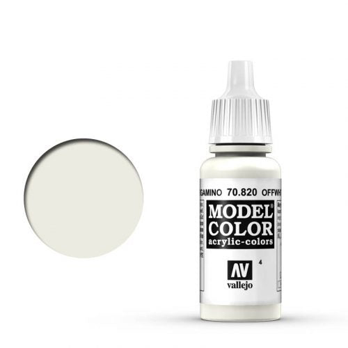 Vallejo Model Color: 004 Cream White (Offwhite), 17 ml (820)