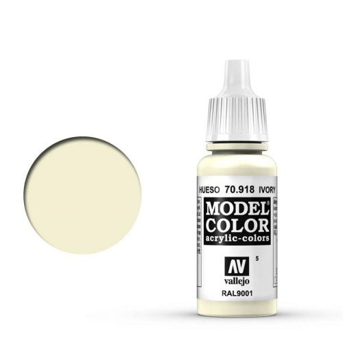 Vallejo Model Color: 005 Elfenbein (Ivory), 17 ml (918)
