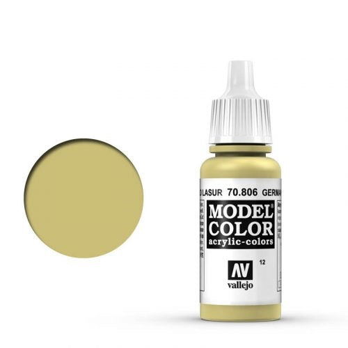 Vallejo Model Color: 012 Lasur Gelb (Lasur Yellow), 17 ml (806)