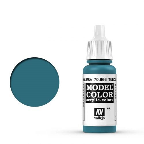 Vallejo Model Color: 069 Türkisblau (Turquesa), 17 ml (966)