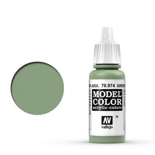 Vallejo Model Color: 076 Blassgrün (Green Sky), 17 ml (974)