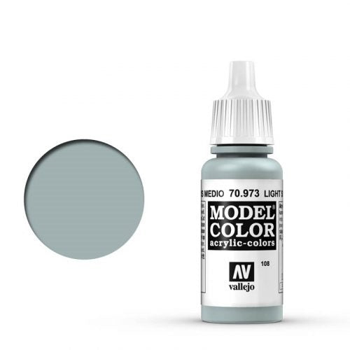 Vallejo Model Color: 108 Light Sea Grey, 17 ml (973)
