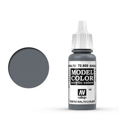 Vallejo Model Color: 162 Basalt Grey, 17 ml (869)