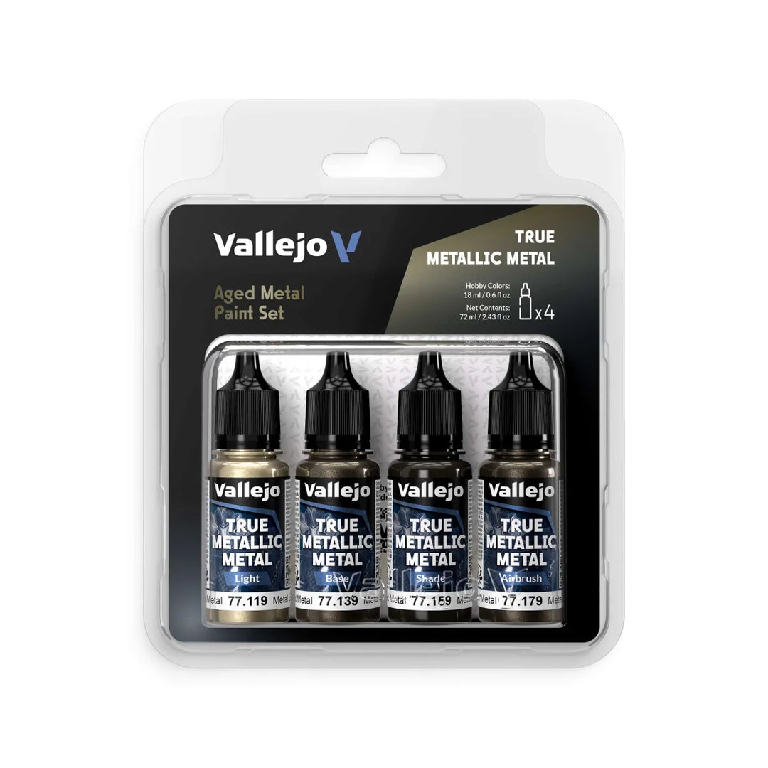 Vallejo Aged Metal - True Metallic Metal Paint Set