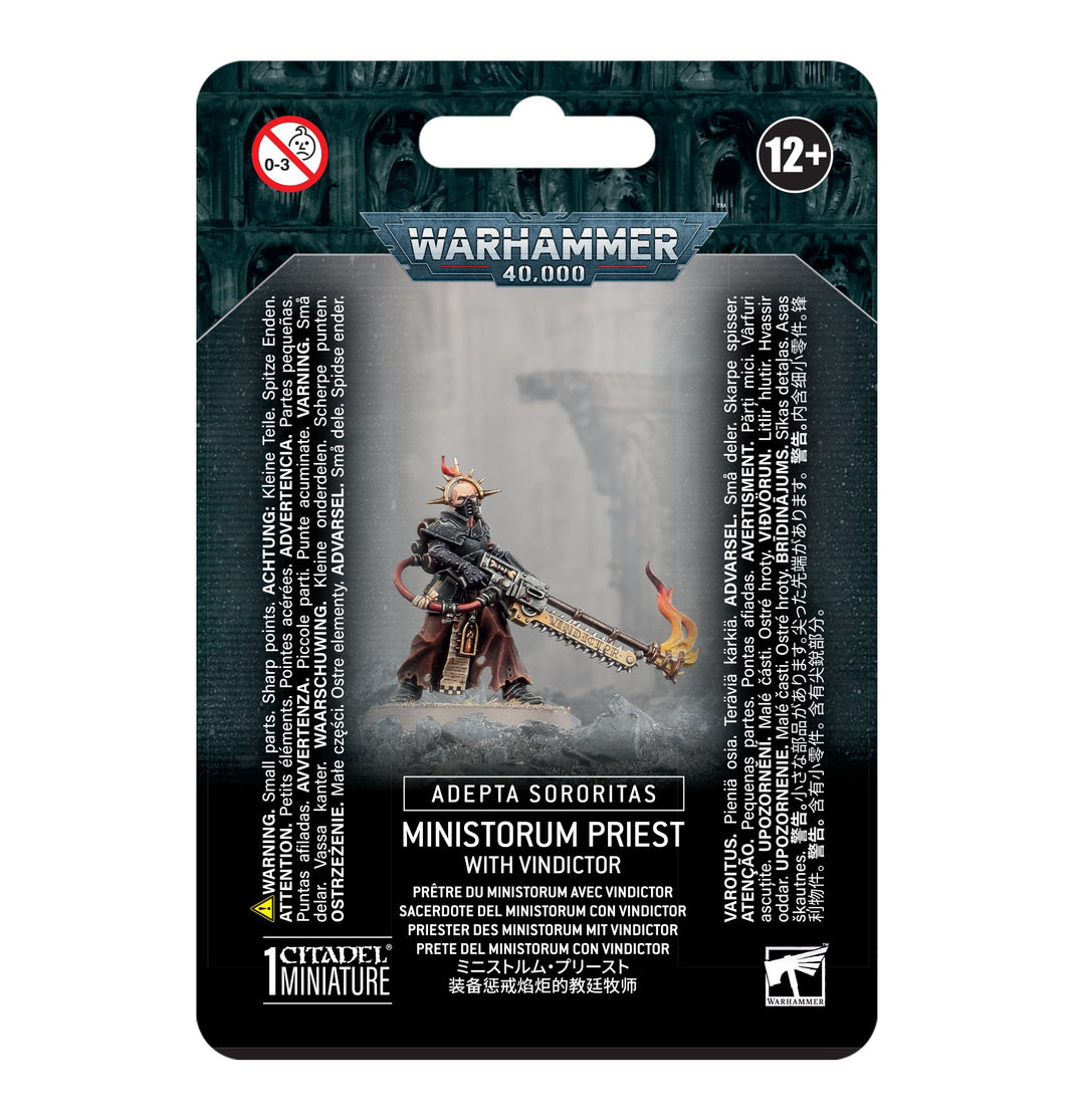 Adepta Sororitas: Ministorum Priest with Vindictor (52-51) (Ministorum Priest with Vindictor)