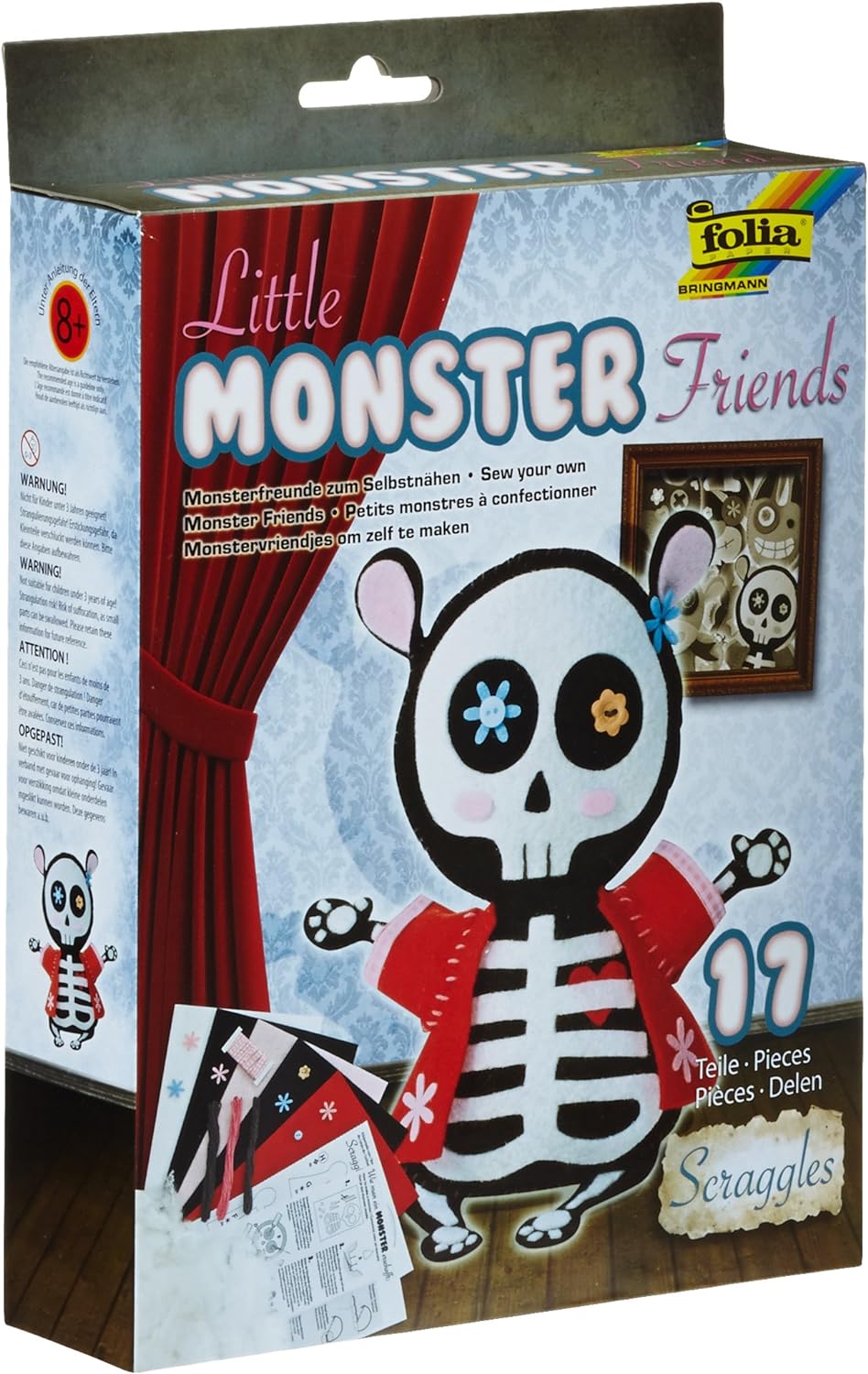 Little Monster Friends Nähset mit Filz Halloween Motive