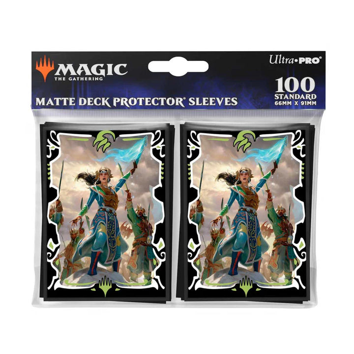 Tarkir Dragonstorm Eshki, Temur’s Roar (Temur Roar Commander Deck) 100ct Deck Protector Sleeves for Magic: The Gathering