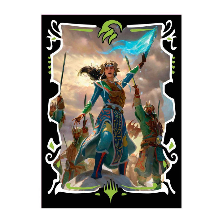 Tarkir Dragonstorm Eshki, Temur’s Roar (Temur Roar Commander Deck) 100ct Deck Protector Sleeves for Magic: The Gathering