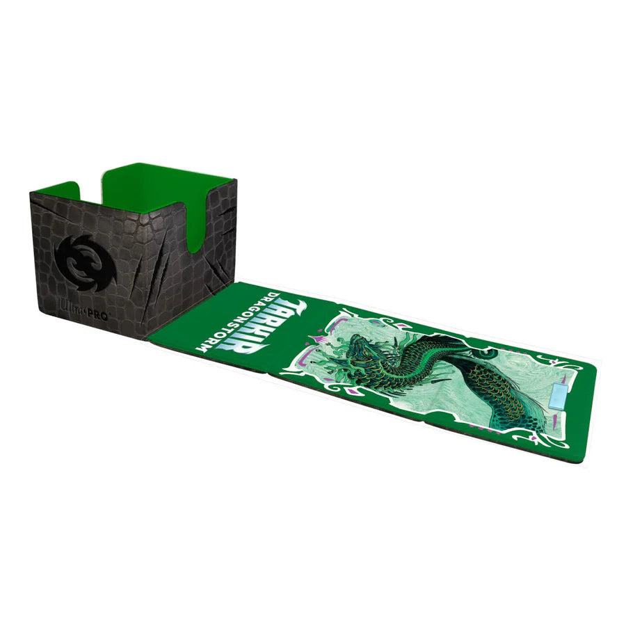 Tarkir Dragonstorm Teval, Arbiter of Virtue Premium Alcove Edge Deck Box for Magic: The Gathering - 100+ double sleeved