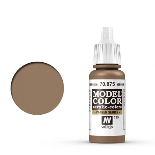 Vallejo Model Color: 135 Beige Brown, 17 ml (875)