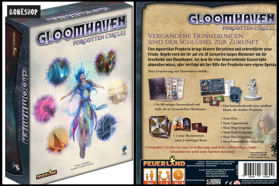 Gloomhaven "Forgotten Circles - Erweiterung" Feuerland-Spiele | DE OVP Boneshop