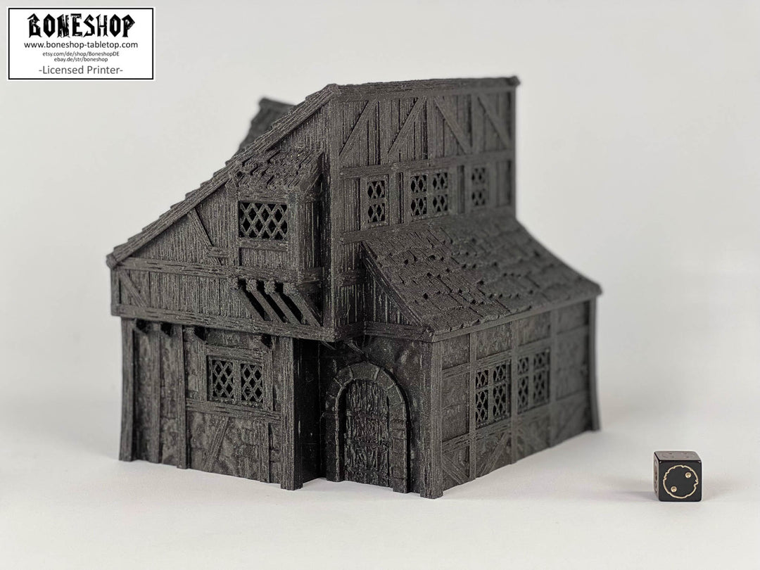 Leichheim "Civilian House 1" 28mm-32mm | RPG | Building | Boneshop