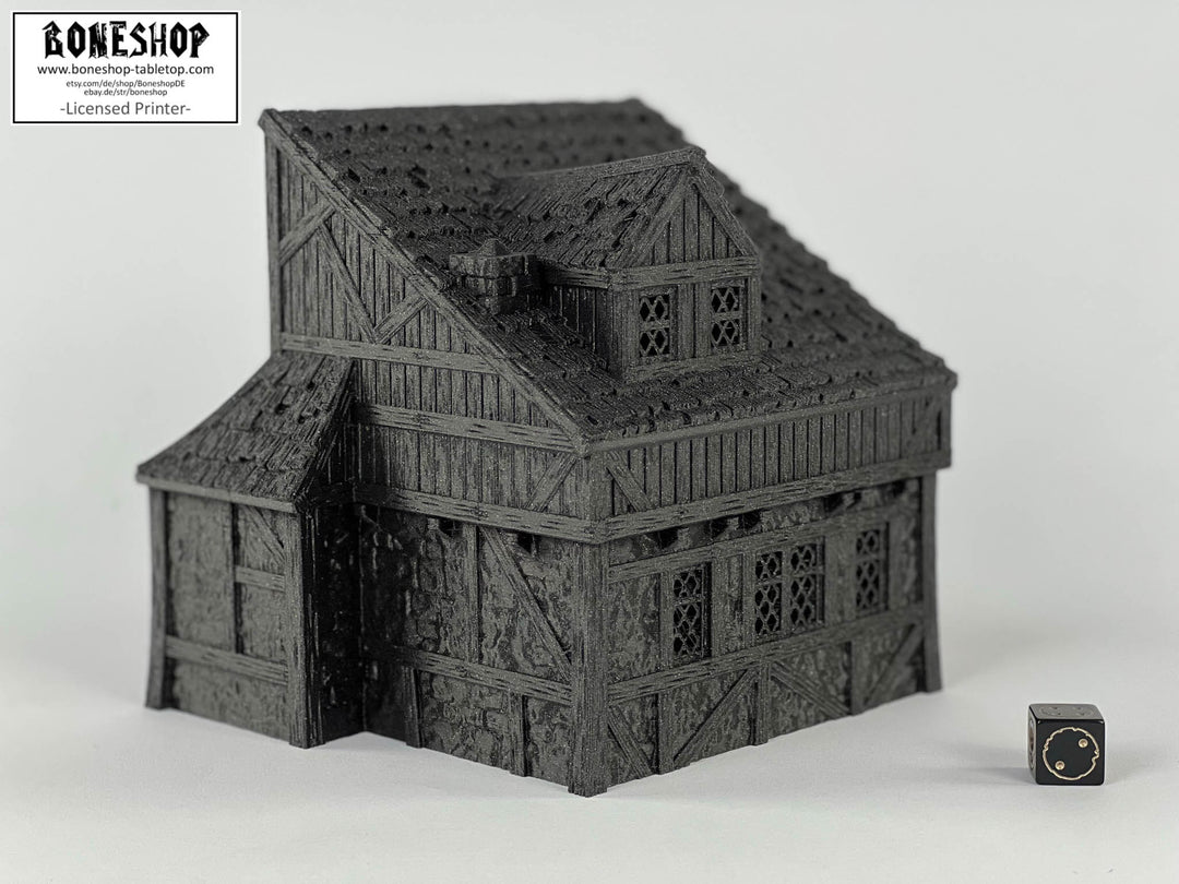 Leichheim "Civilian House 1" 28mm-32mm | RPG | Building | Boneshop