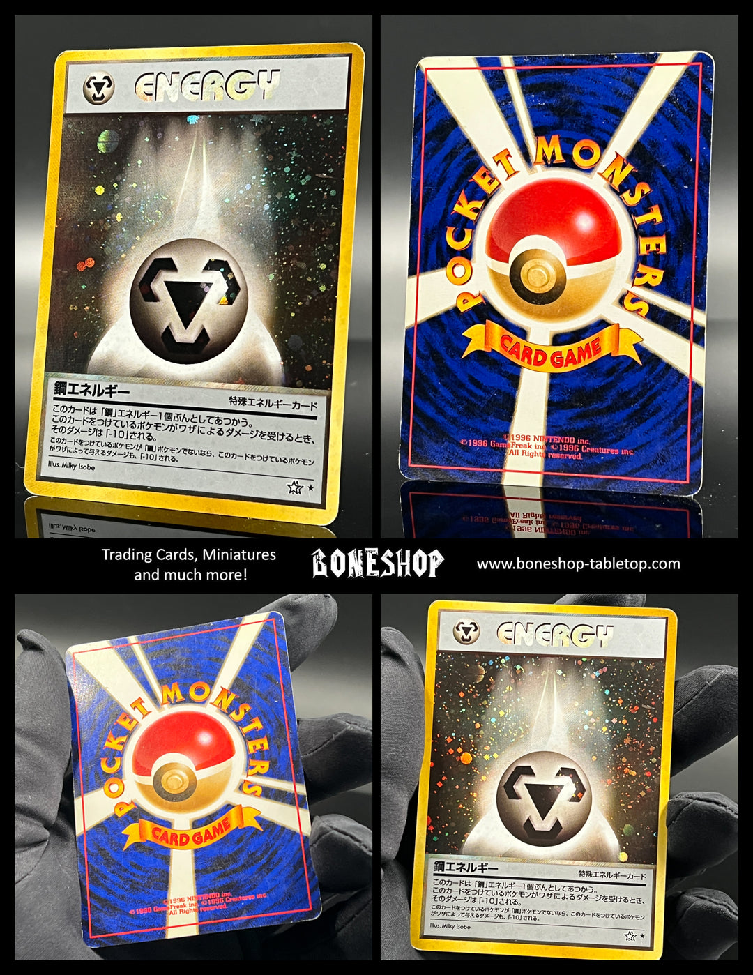 Pokemon "Metal Energy" Swirl Holo | Neo Genesis 