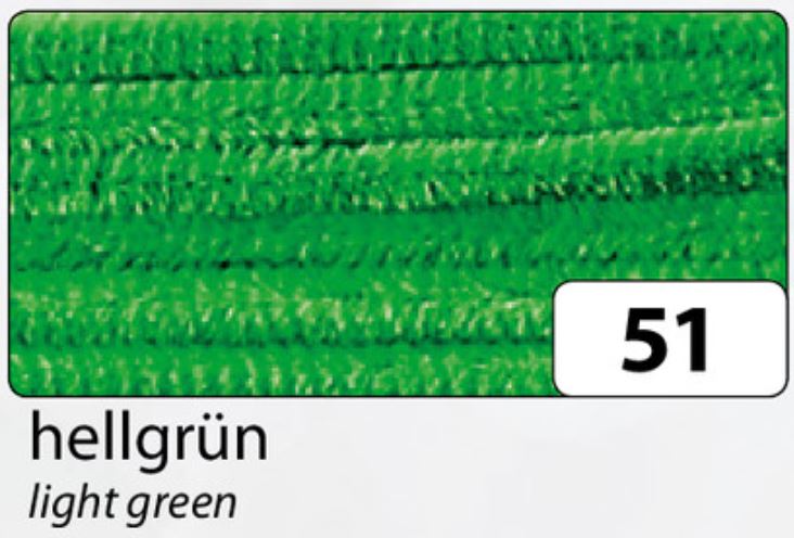 Chenilledraht Pfeifenputzer 5er oder 10er Set  Ø 8mm 50cm verschiedene Farben