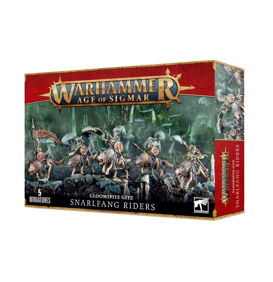 Gloomspite Gitz : Snarlfang Riders (Zahnfletschareiter) (89-76)